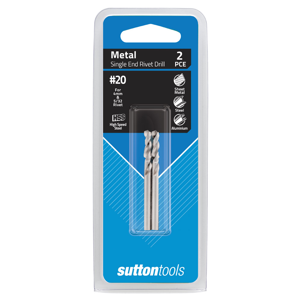 SUTTON - SHORTIE DRILL 1/8 TWINPAC BRIGHT 